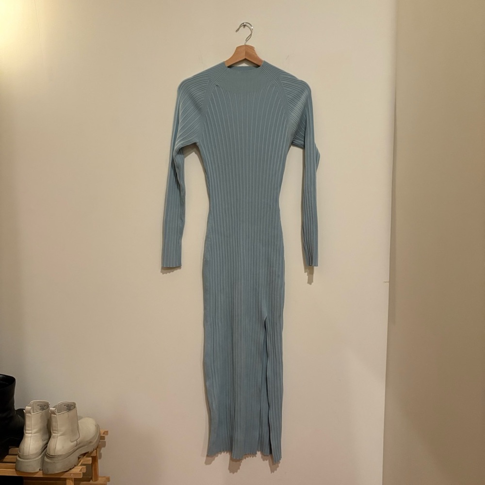 Wilfred Light Blue Long Sleeve Dress